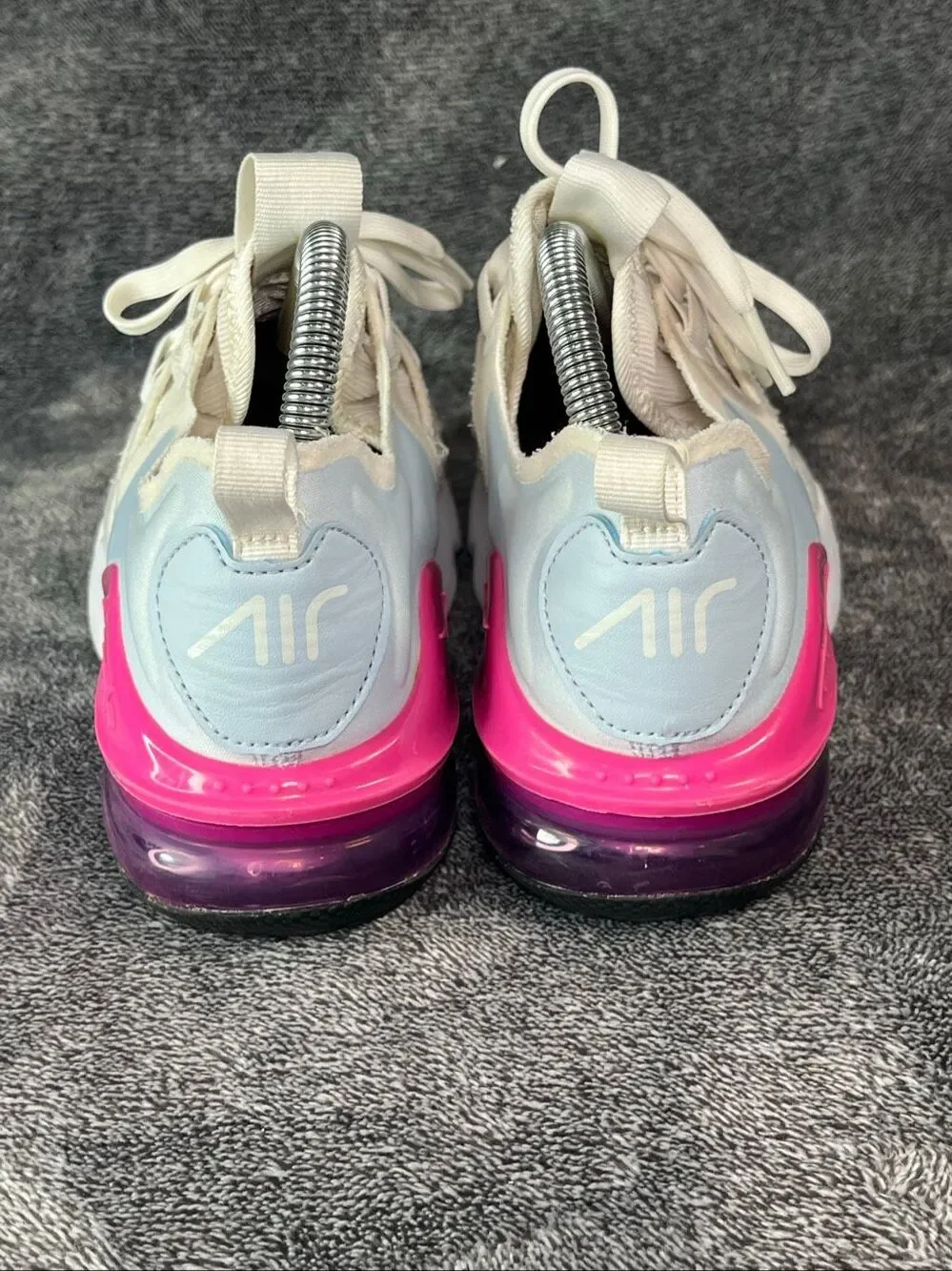 Nike Air Max Infinity White Fire Pink Sneakers Women Size 8.5 BQ4284-102